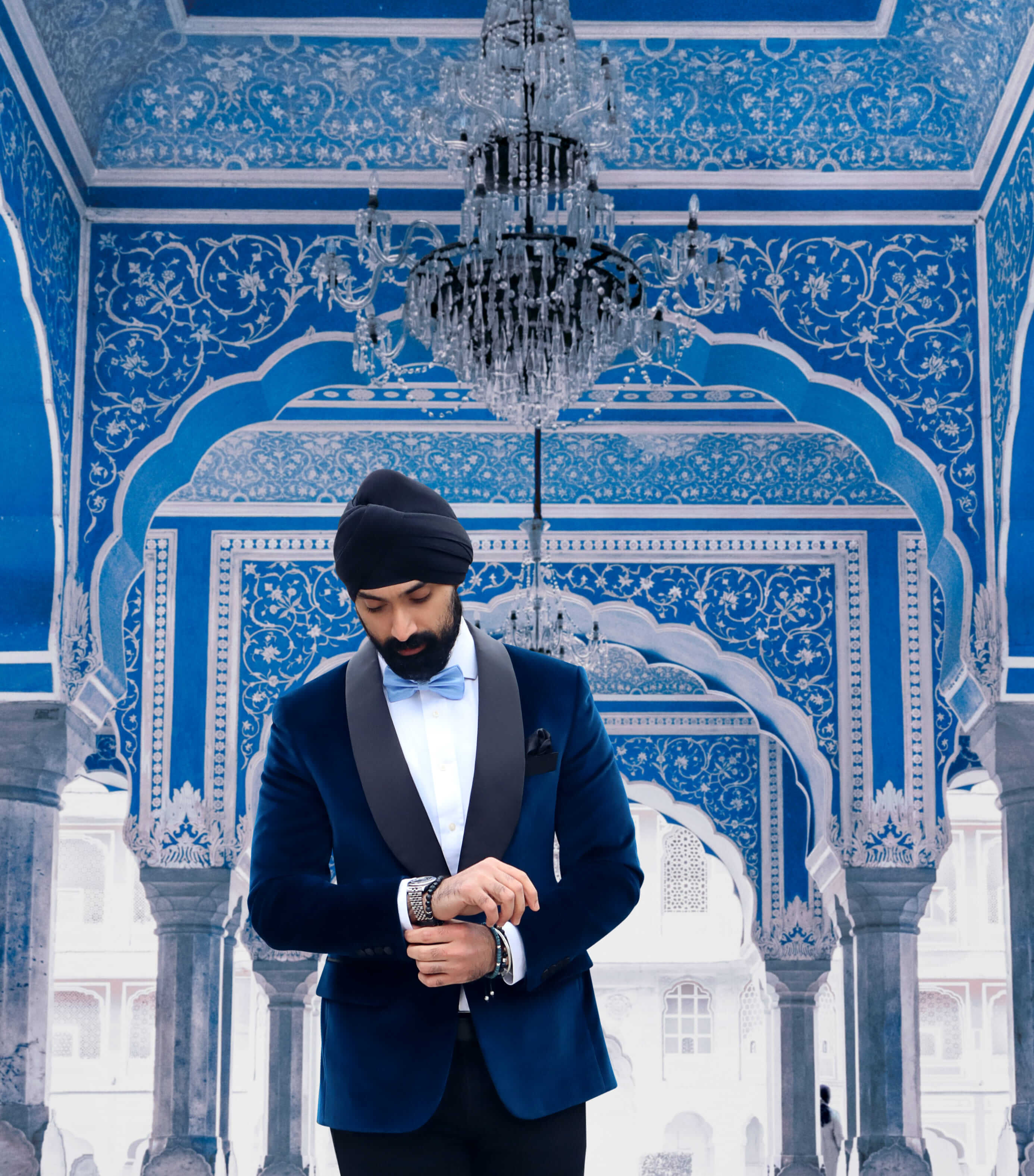 Tuxedo Blue Velveteen 01